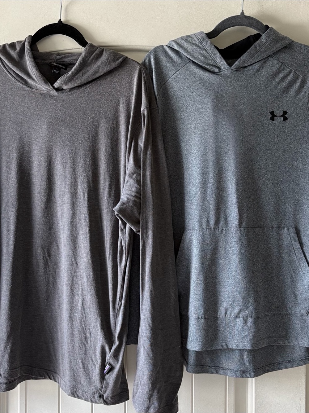 Pair of Men’s Grey Lightweight Hoodies